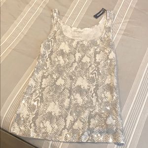 Old Navy Snakeskin Sequin Tank Top (NWT)